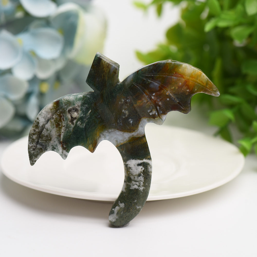 3.5" Flying Dragon Crystal Carving Bulk Wholesale