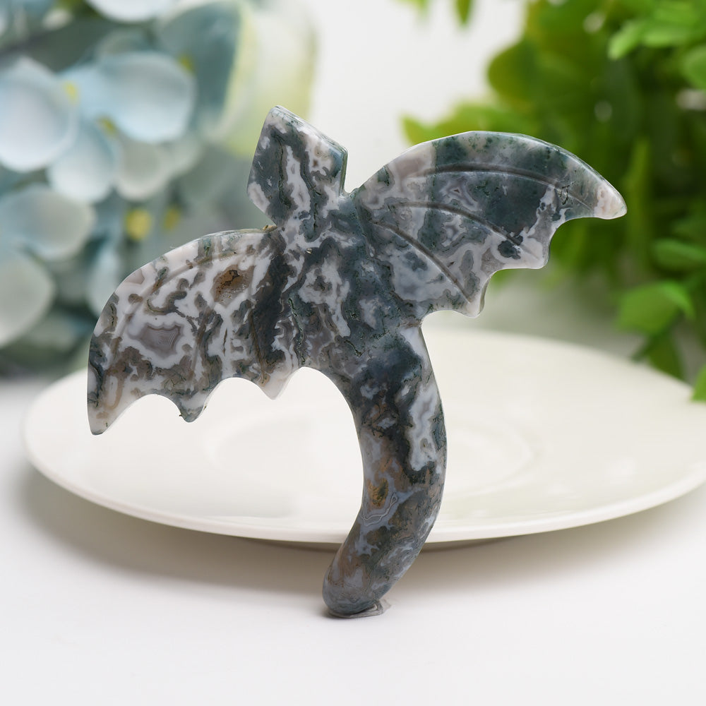 3.5" Flying Dragon Crystal Carving Bulk Wholesale