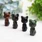 2.0" Mixed Crystal Cat Carving Bulk Wholesale