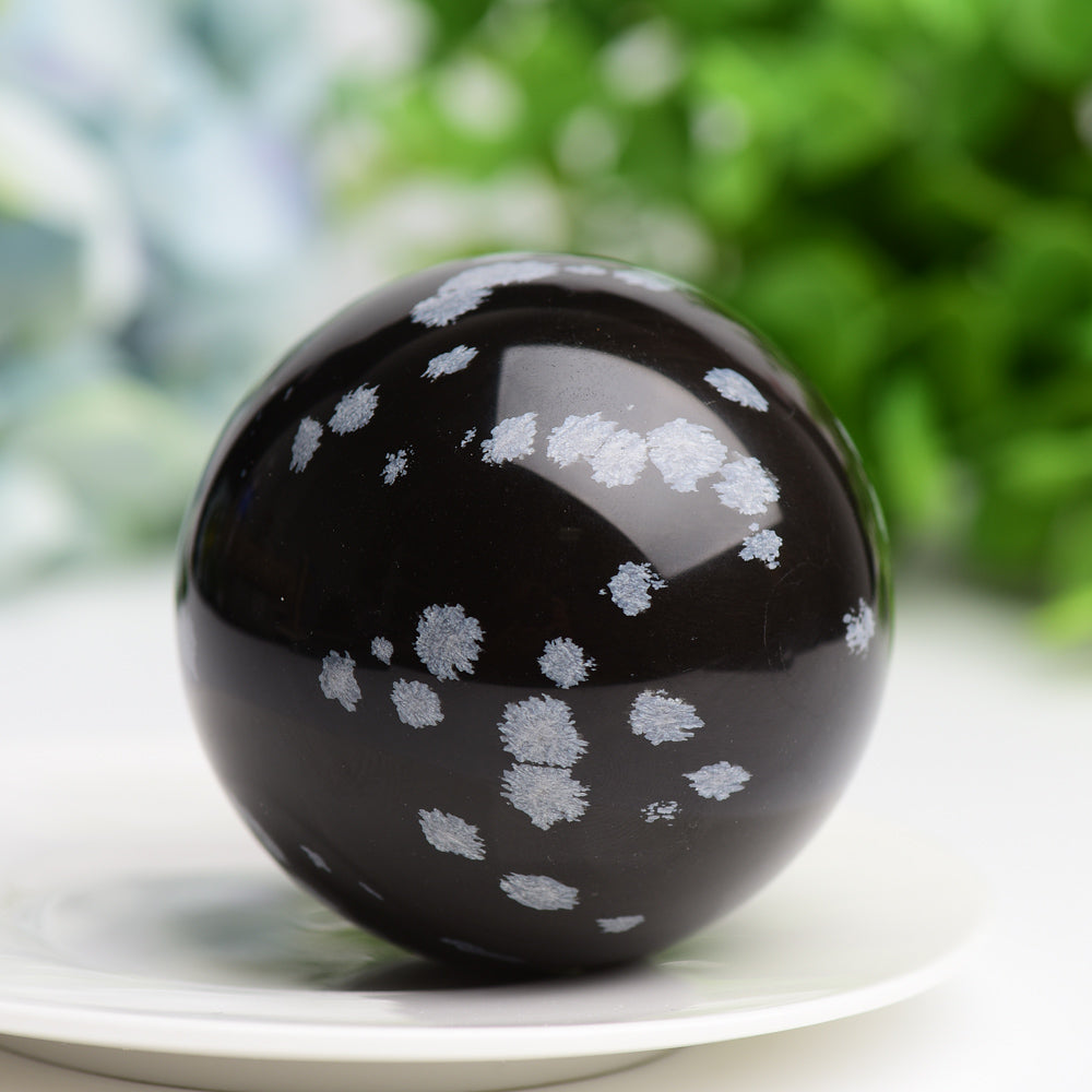 Snowflake Jasper Crystal Sphere