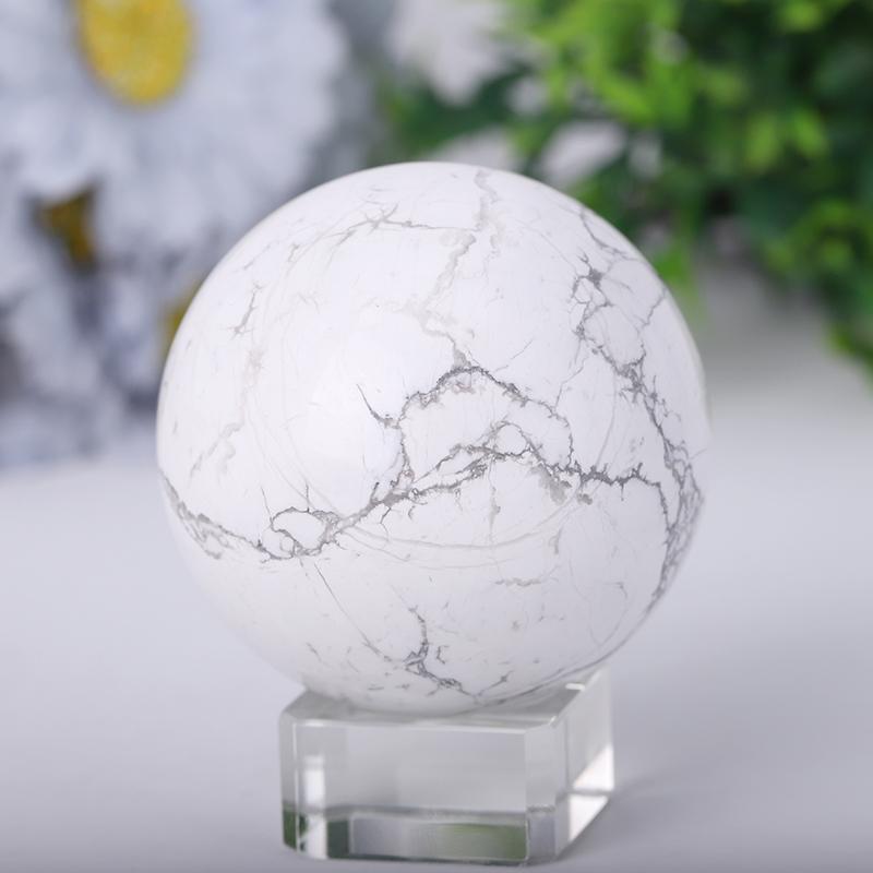 2.0"-4.0" Howlite Sphere Crystal wholesale suppliers