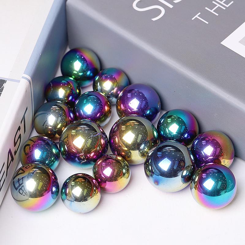 High Quality Titanium Aura Crystal Spheres Crystal Balls for Healing Crystal wholesale suppliers