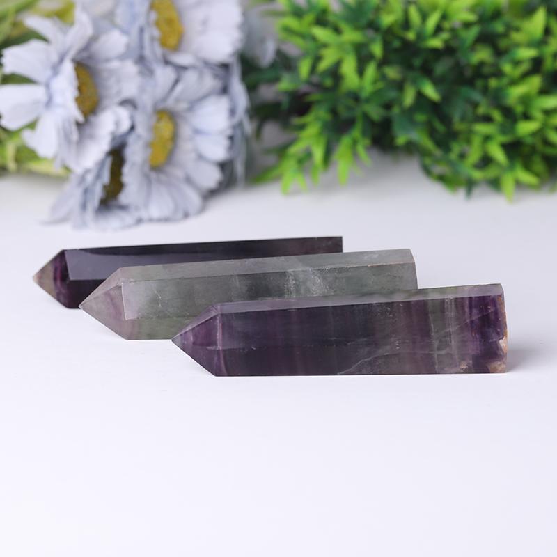 Natural Rainbow Fluorite Points Crystal Tower for Collection Crystal wholesale suppliers