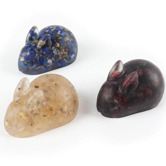 Healing Crystal Chips Animal Rabbit Collectible Crystal Figurines