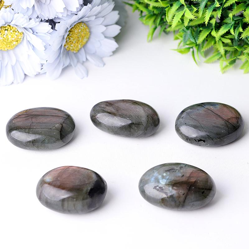 1.5"-2.0" Labradorite Tumbles Palm stones Crystal wholesale suppliers