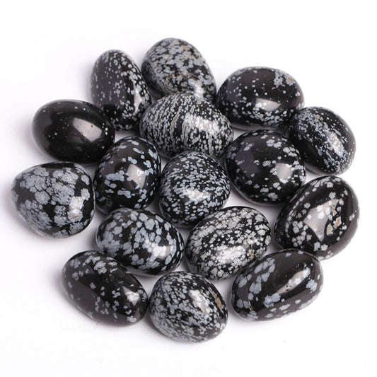 0.1kg Snowflake Obsidian Crystal Tumbles Crystal wholesale suppliers