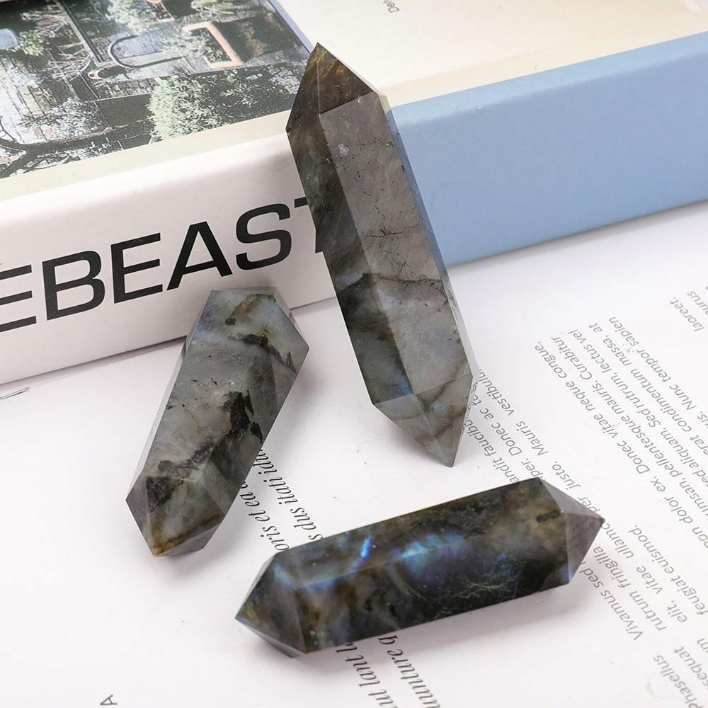 Set of 3 Labradorite Double Terminated Points Crystal wholesale suppliers