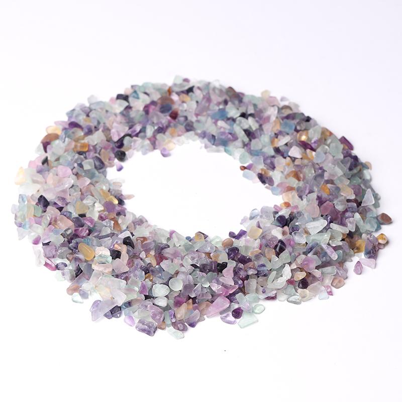 0.1kg Different Size Natural Rainbow Fluorite Chips Crystal Chips for Decoration Crystal wholesale suppliers