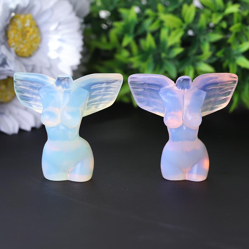 2" Woman Model Body with Wings Crystal Carvings Crystal wholesale suppliers