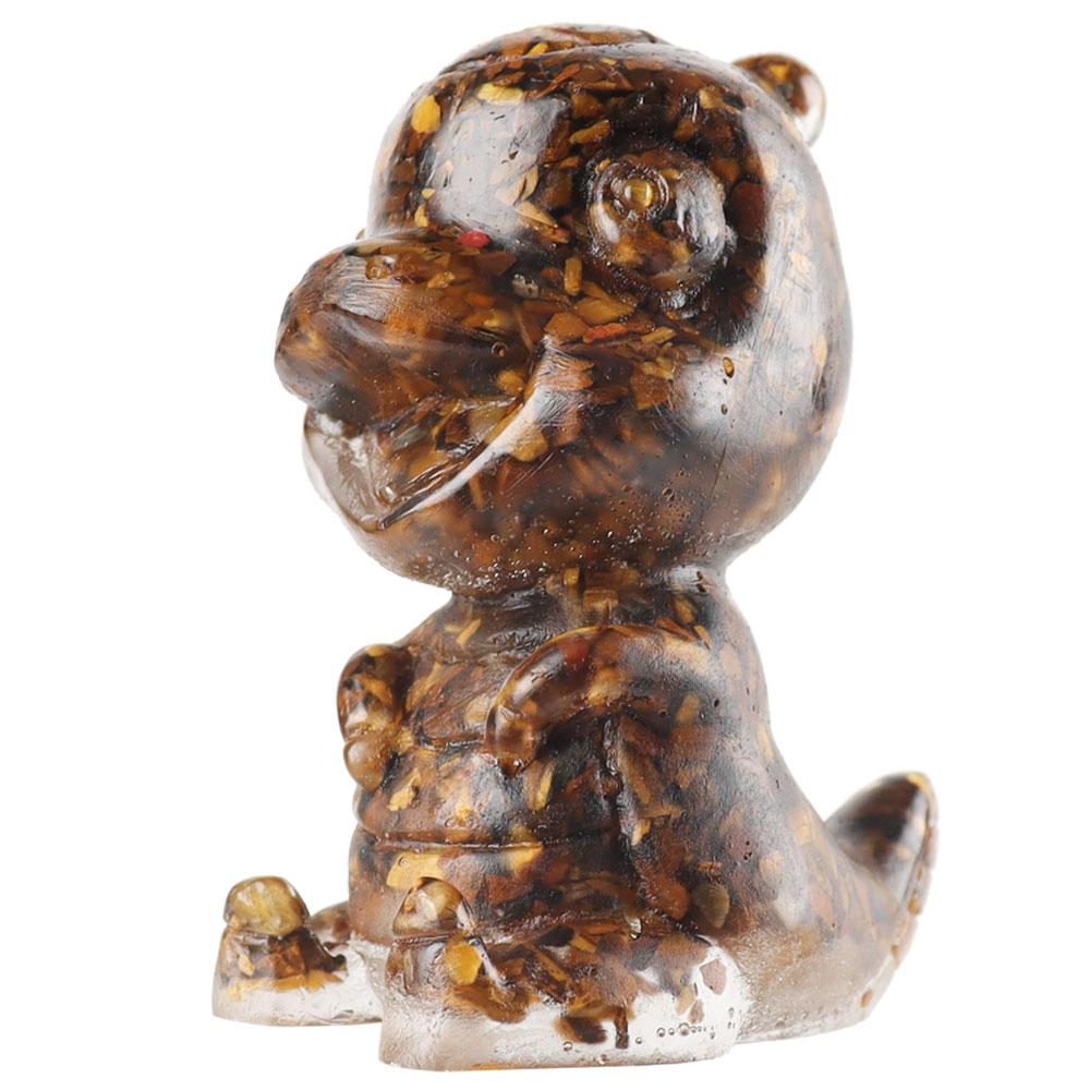 Dinosaur Crystal Chips Resin Figurine Decor