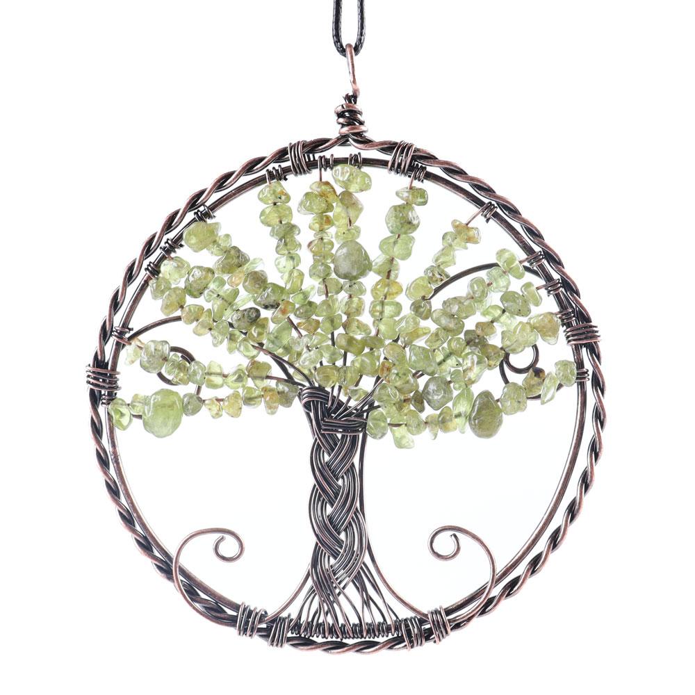 Healing Crystal Jewelry Tree of Life Wire Wrapped Pendant Crystal wholesale suppliers