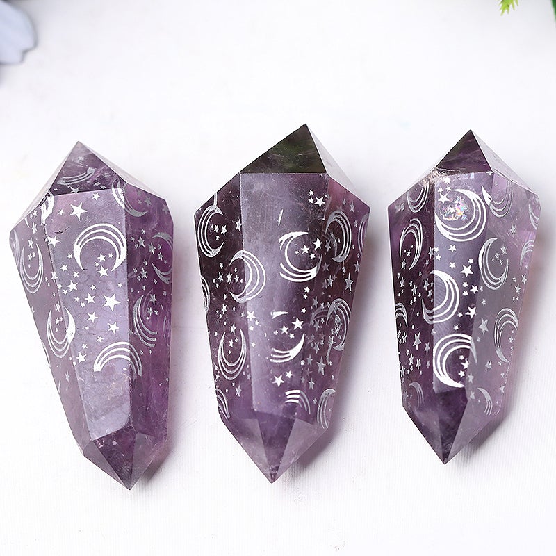 2.5" Amethyst Double Terminated Point Crystal wholesale suppliers