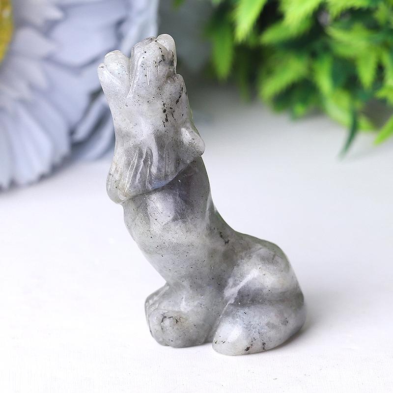 2.5" Wolf Crystal Carvings Crystal wholesale suppliers