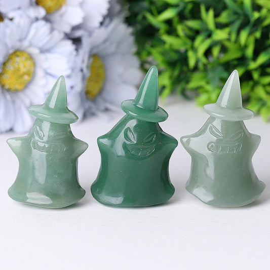 2.7" Green Aventurine Devil Ghost Crystal Carvings for Halloween Crystal wholesale suppliers