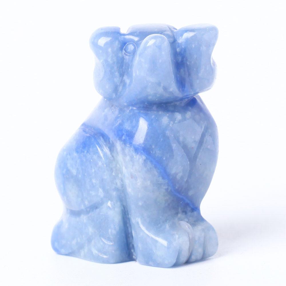 Hand Carved Polished Dog Figurine Crystal Carvings Crystal wholesale suppliers