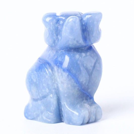 Blue Aventurine Dog Figurine Crystal Carving Crystal wholesale suppliers