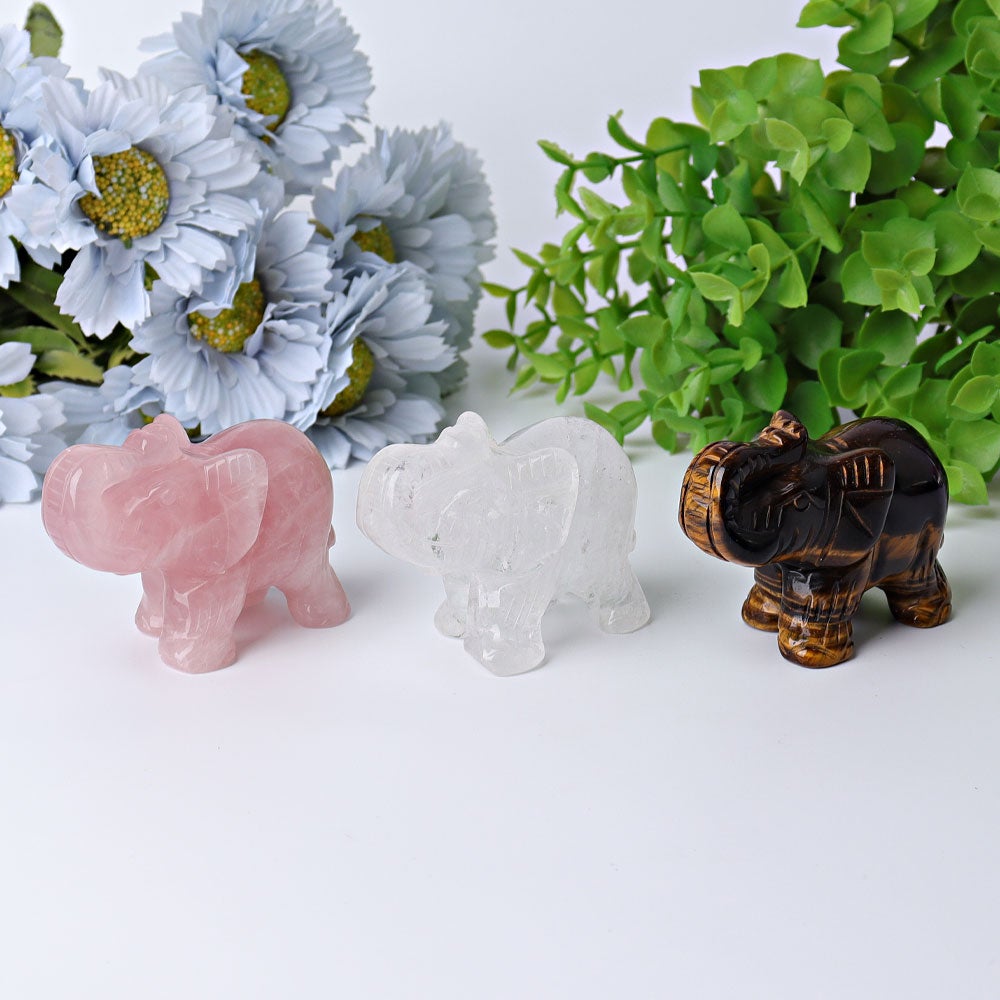 3" Elephant Crystal Carvings Crystal wholesale suppliers