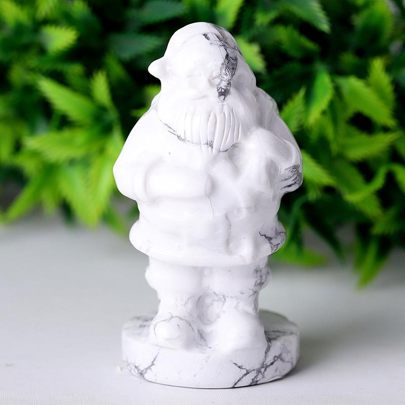 2" Howlite Santa Claus Crystal Carvings for Christmas Crystal wholesale suppliers