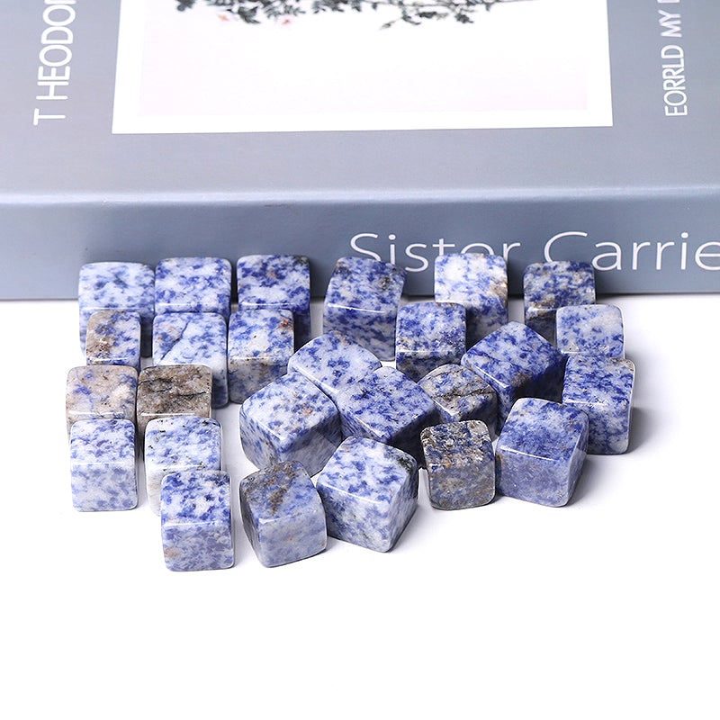 0.1kg Blue Spots Crystal Cubes Crystal wholesale suppliers