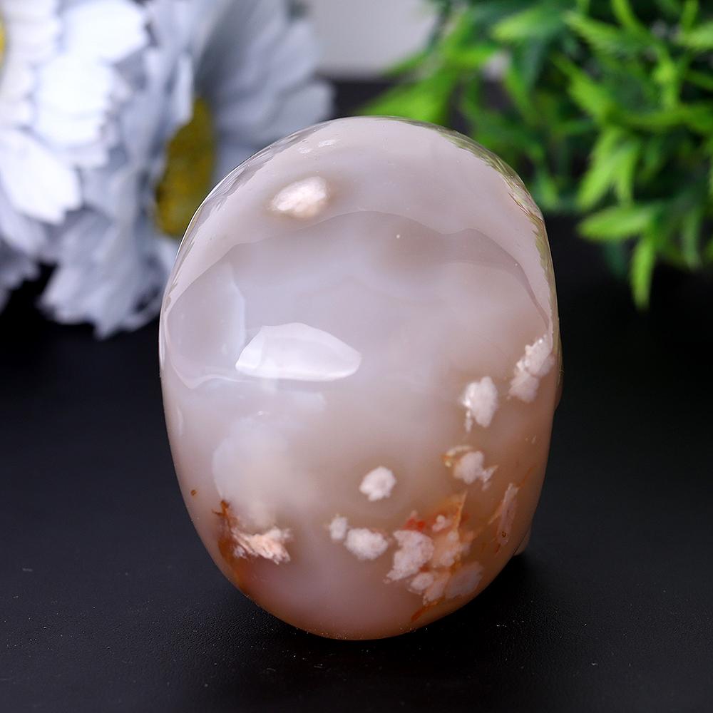 Flower Agate Crystal Skull Carvings Crystal wholesale suppliers