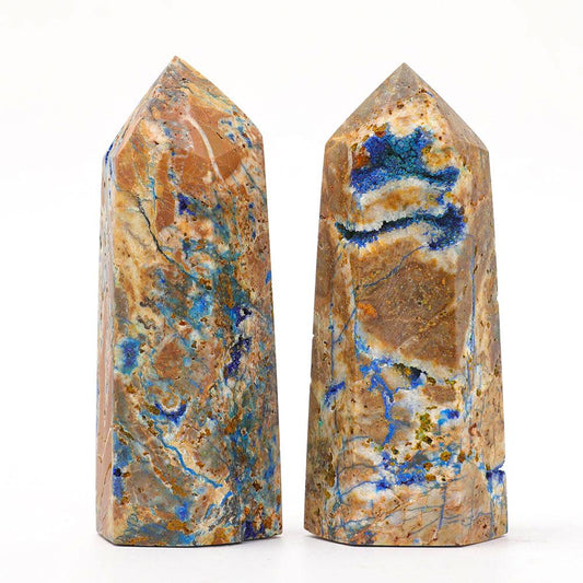 Set of 2 Azurite Points Crystal wholesale suppliers