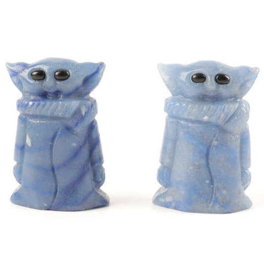 Blue Aventurine Crystal Carving Yoda 2" Crystal wholesale suppliers