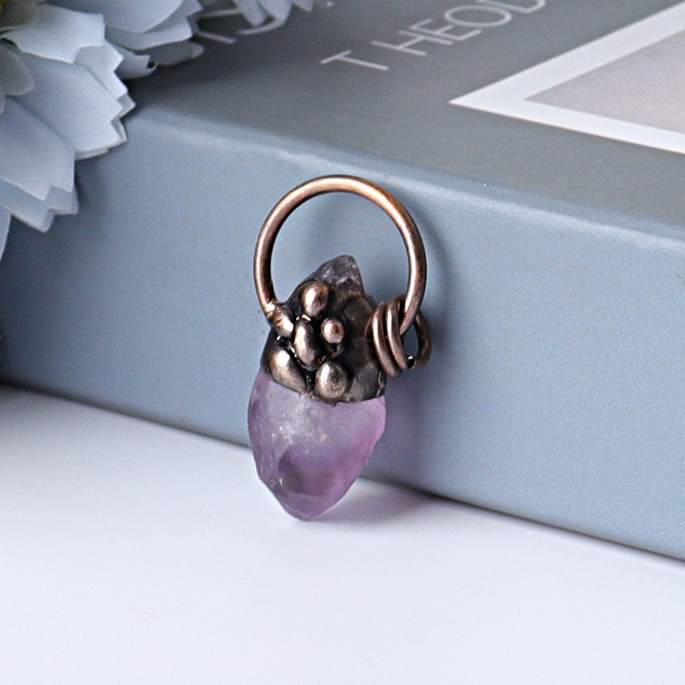 1.5" Amethyst Pendant for DIY Crystal wholesale suppliers