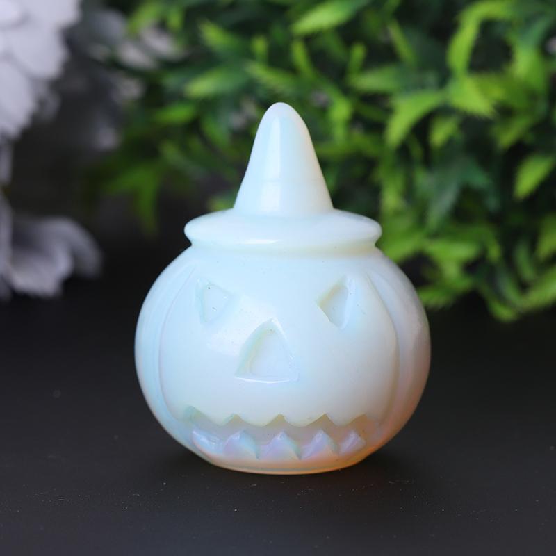 2" Opalite Pumpkin Crystal Carvings for Halloween Crystal wholesale suppliers