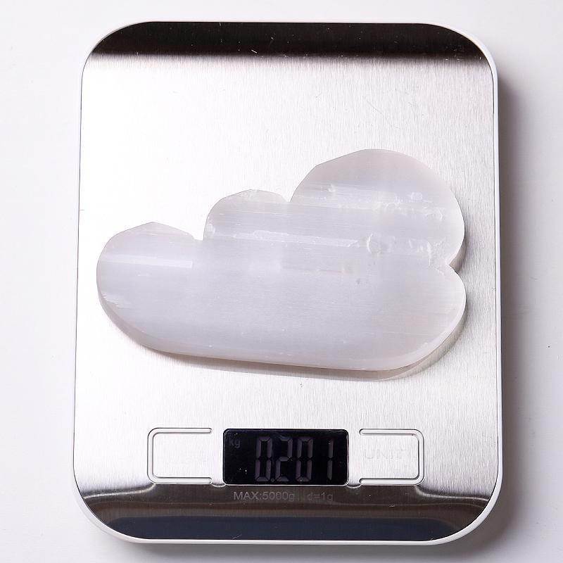 5" Cloud Shape Selenite Carving