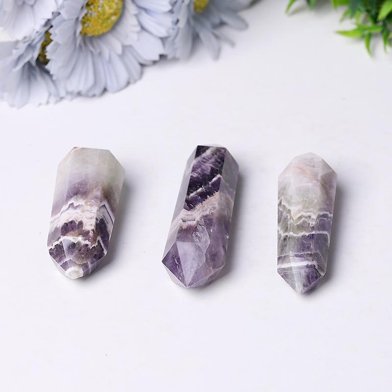 Hot Sale Crystals Healing Stones Dream Amethyst Double Point Crystal Tower Chevron-Amethyst Crystal wholesale suppliers