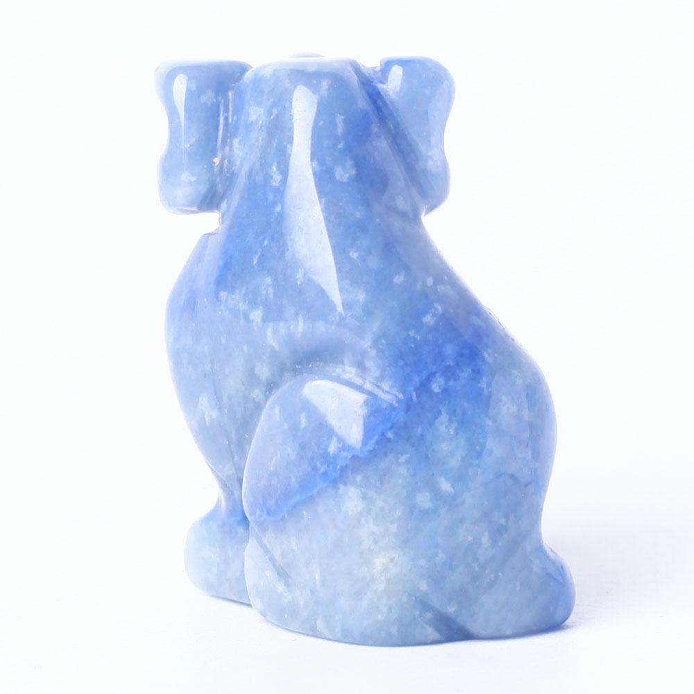 Blue Aventurine Dog Figurine Crystal Carving Crystal wholesale suppliers