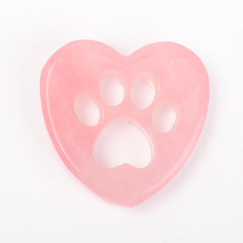 Rose Quartz Heart Shape with Claw Carving Crystal wholesale suppliers