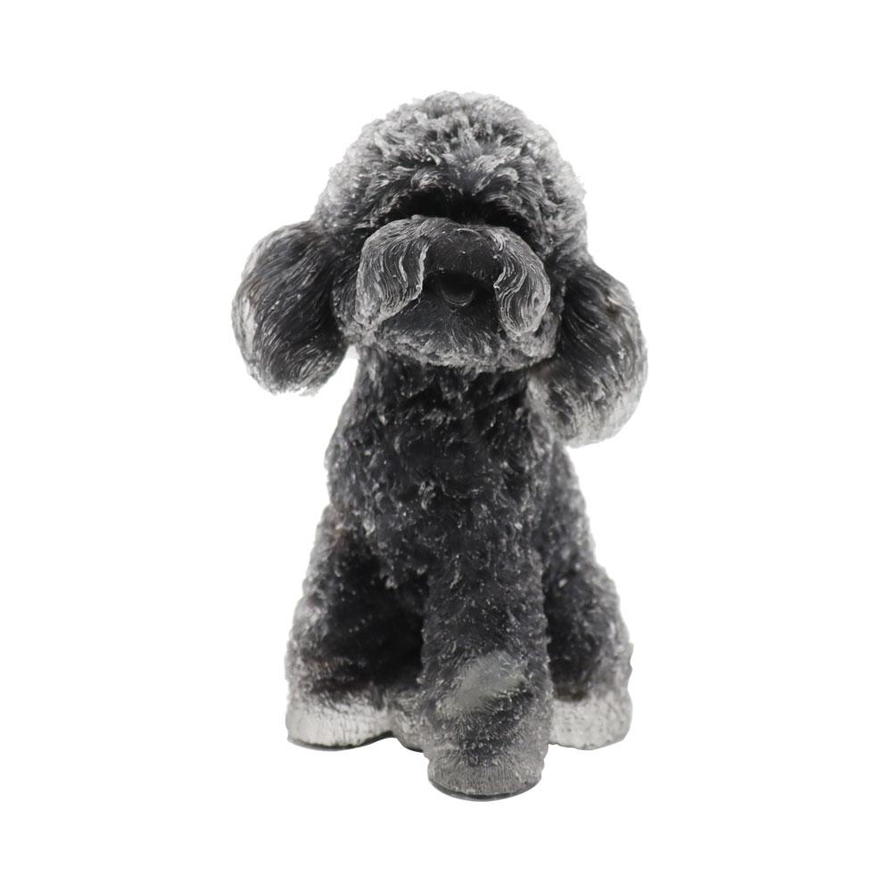 Toy Poodle Crystal Chips Resin Decoration