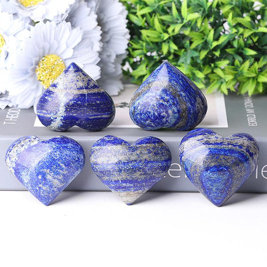 2.0-2.5" Lapis Heart Shape Crystal Carvings Crystal wholesale suppliers