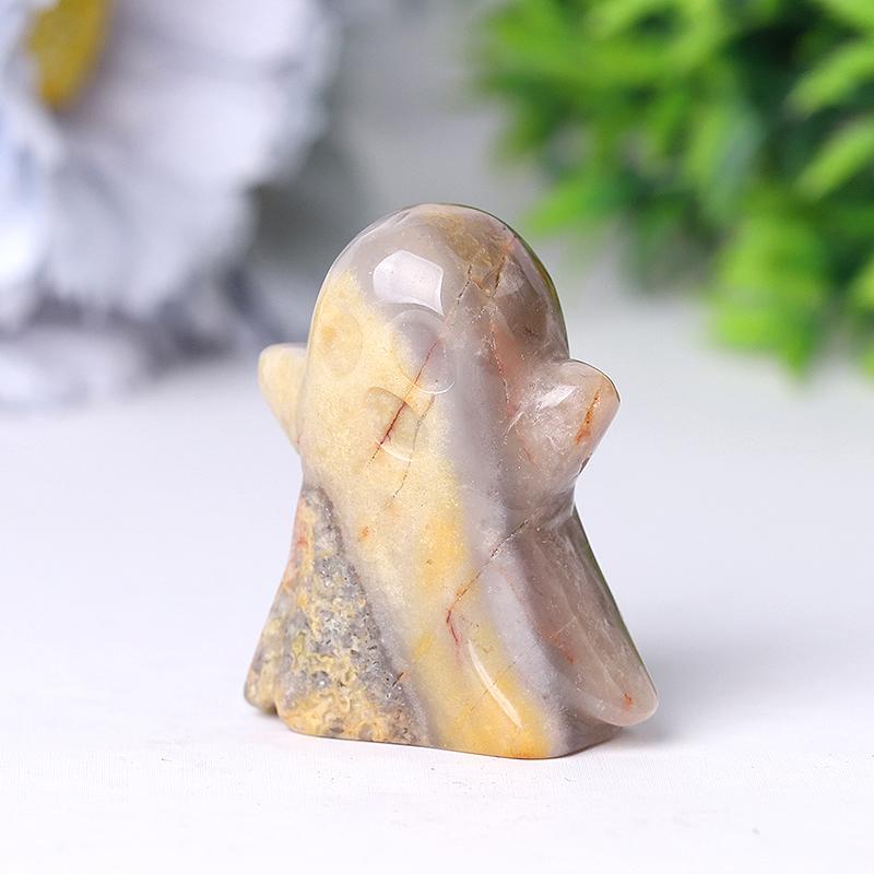 2" Crazy Agate Ghost Crystal Carving for Halloween Crystal wholesale suppliers