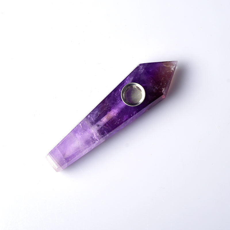 Amethyst Smoking Pipe wholesale support mixed customization