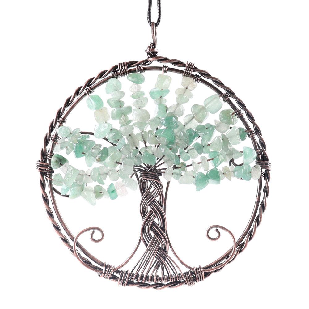 Healing Crystal Jewelry Tree of Life Wire Wrapped Pendant Crystal wholesale suppliers