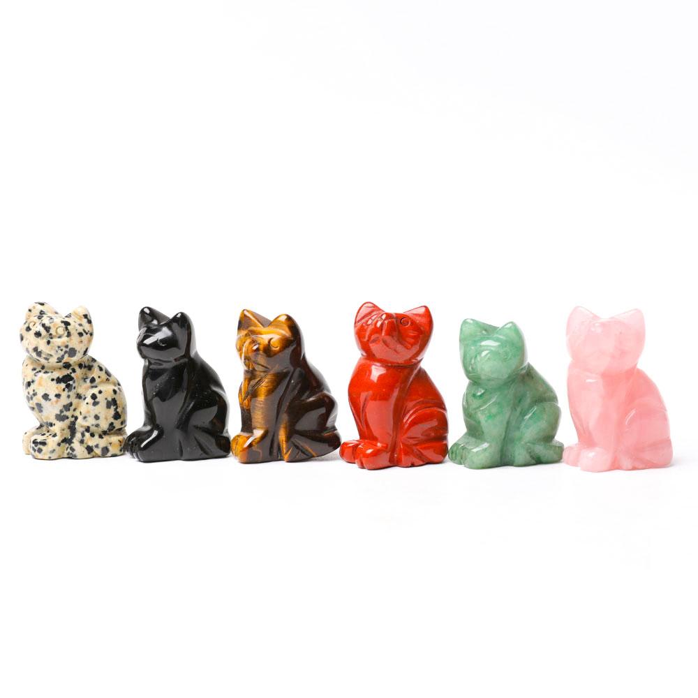 1.5" Cat Figurine Crystal Carvings Crystal wholesale suppliers