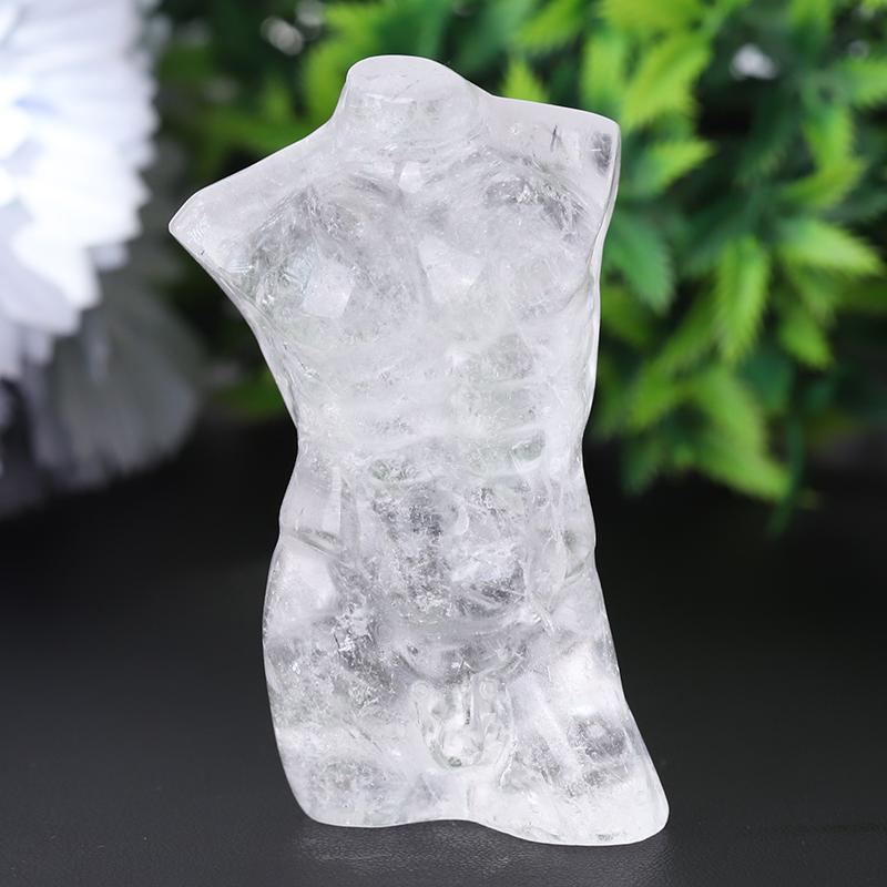 3" Clear Quartz Woman Man Model Body Crystal Carvings Crystal wholesale suppliers