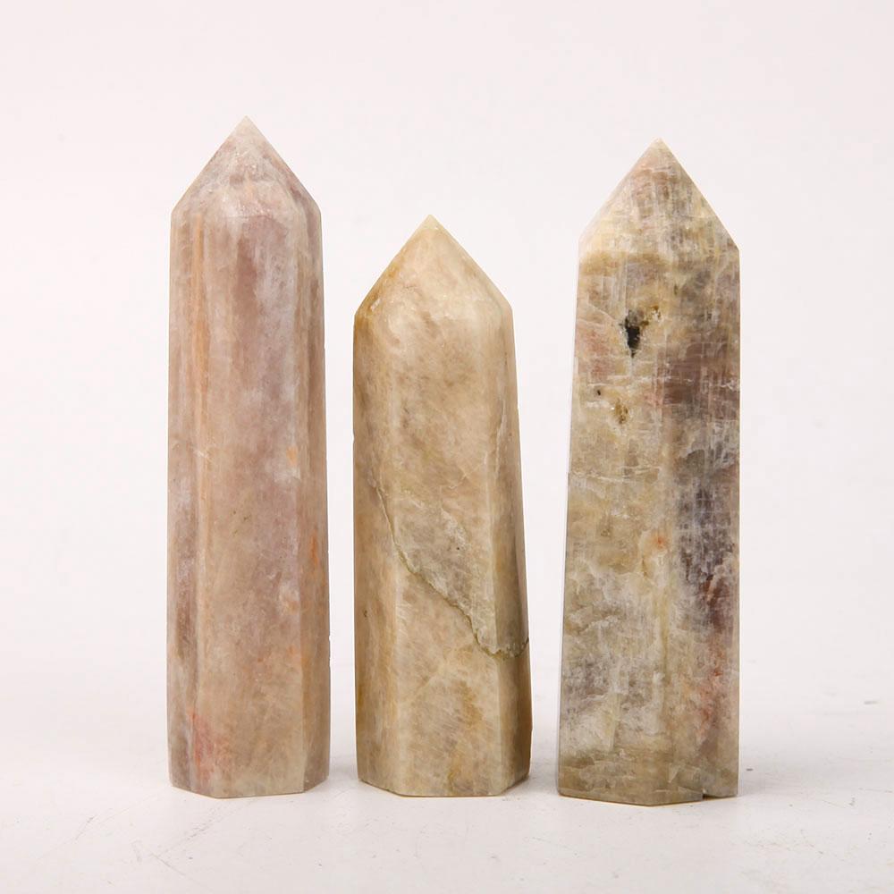 Set of 3 Black Moonstone Points Crystal wholesale suppliers