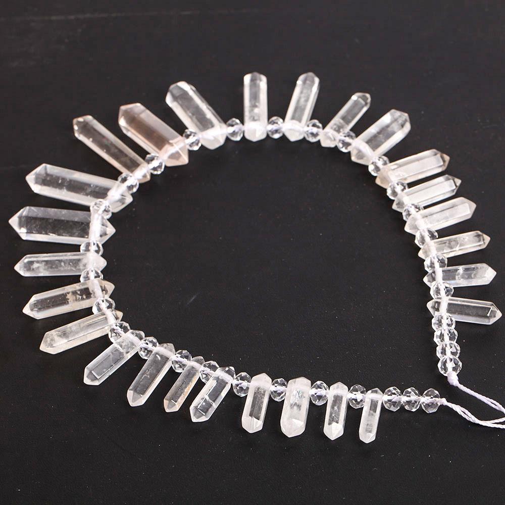 Clear Quartz Crystal Point Chain String for DIY Crystal wholesale suppliers