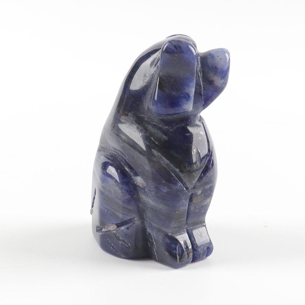 2" Sodalite Dog Figurine Crystal Carvings Crystal wholesale suppliers