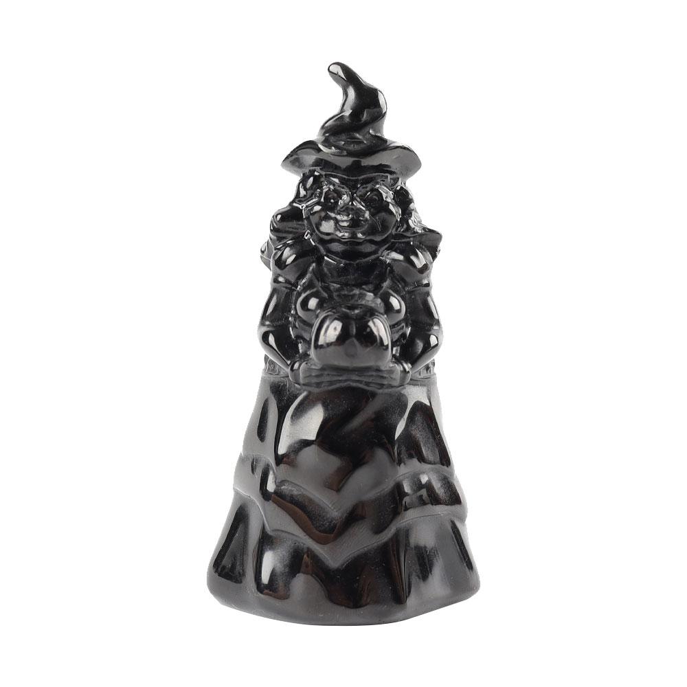 Black Obsidian Crystal Carving Witch Free Form Crystal wholesale suppliers