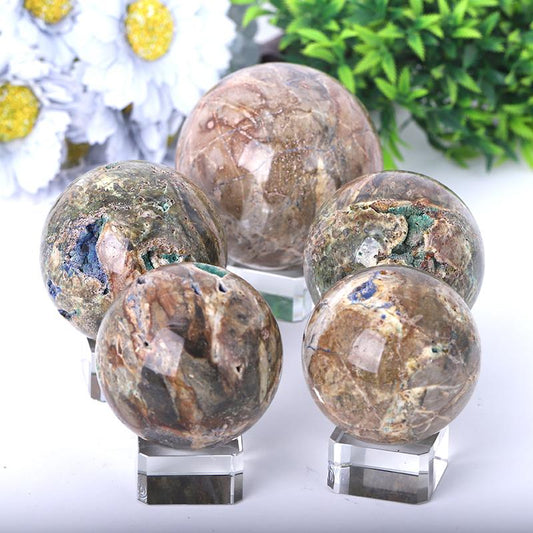 2.0"-4.0" Azurite Druzy Sphere Crystal wholesale suppliers