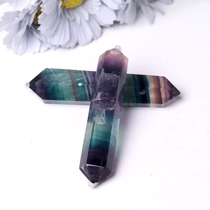 Rainbow Fluorite Double Terminated Points fo Healing Crystal wholesale suppliers