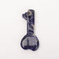 3" Sodalite Heart Key Carvings 1pc
