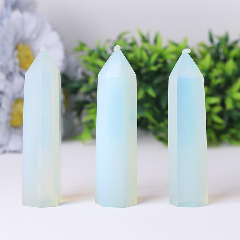 Wholesale Gemstone Tower High Quality Opalite Crystal Point Obelisk Tower Crystal wholesale suppliers