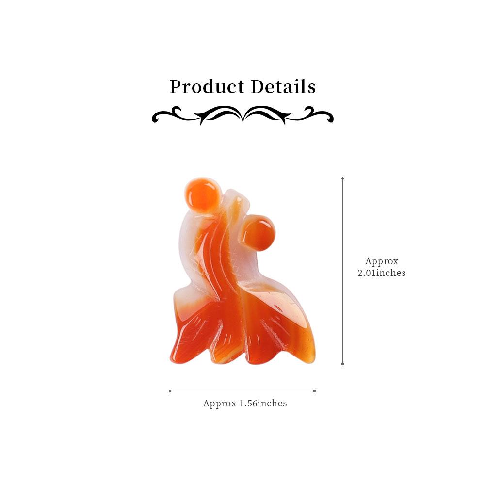 Carnelian Goldfish Pendant Crystal wholesale suppliers