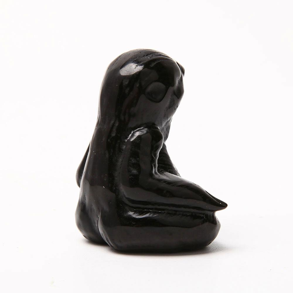 Black Obsidian Hand Carved Sloth Crystal wholesale suppliers