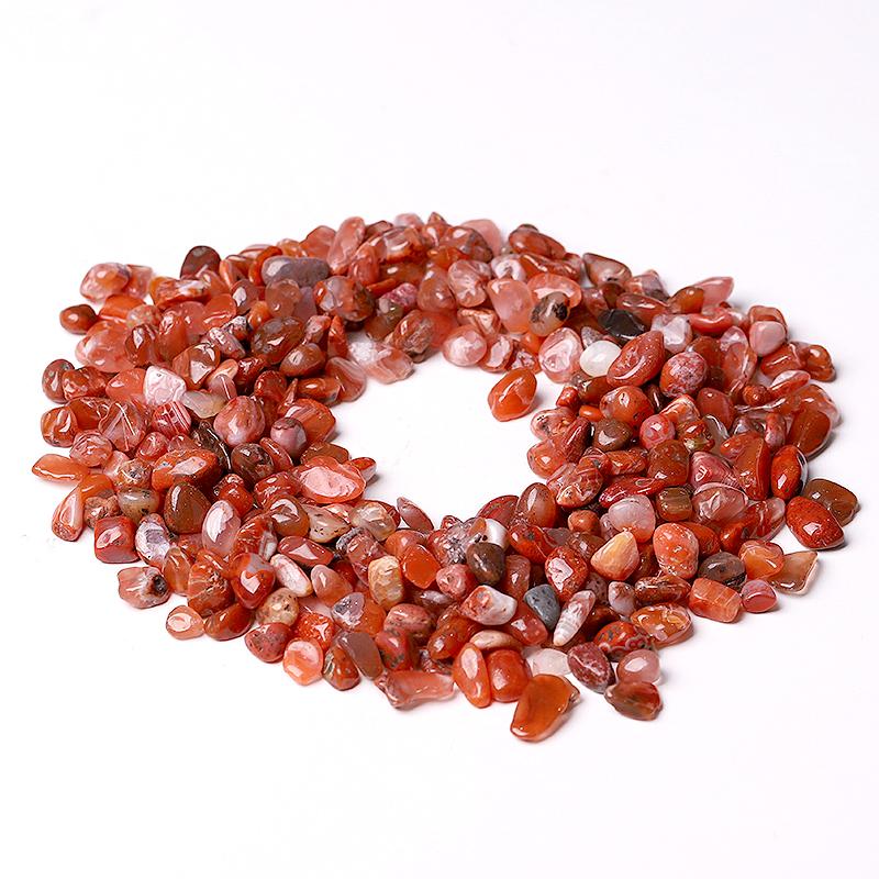 0.1kg Different Size Natural Carnelian Chips Crystal Chips for Decoration Crystal wholesale suppliers